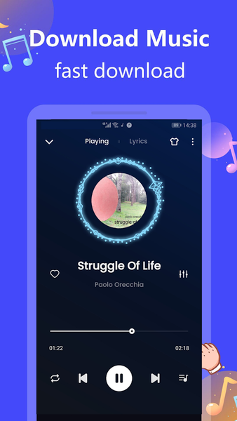 Music Player & Song Mp3 Player - عکس برنامه موبایلی اندروید