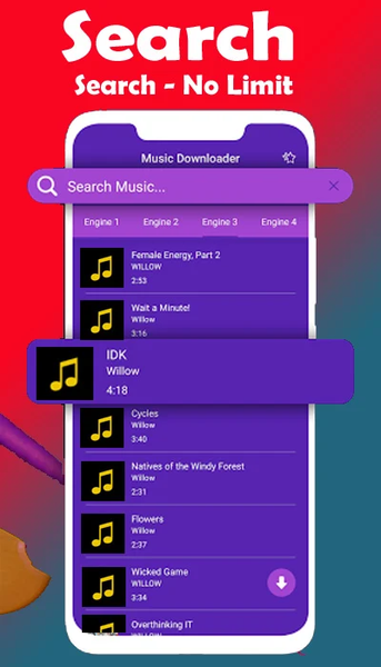 Tubidy Music Mp3 Downloader - عکس برنامه موبایلی اندروید