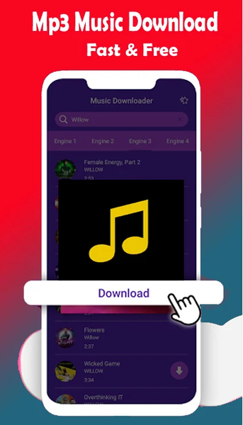 Tubidy Music Mp3 Downloader - عکس برنامه موبایلی اندروید