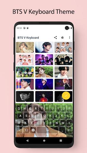 BTS V Keyboard Theme Offline - Image screenshot of android app