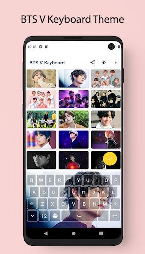 BTS V Keyboard Theme Offline - Image screenshot of android app