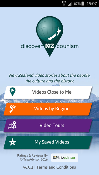 Discover New Zealand Tourism - Image screenshot of android app