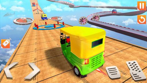 Rickshaw Stunt Driving Games - Gameplay image of android game