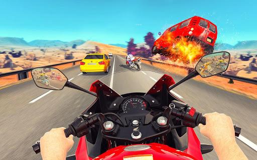 Bike Attack Race : Highway Tricky Stunt Rider - Gameplay image of android game