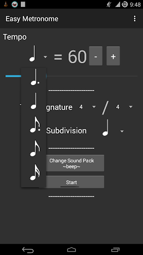 Easy Metronome - Image screenshot of android app