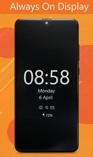 Always On Display Clock Amoled - Image screenshot of android app
