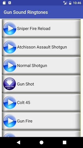 Gun Sound Ringtones - عکس برنامه موبایلی اندروید