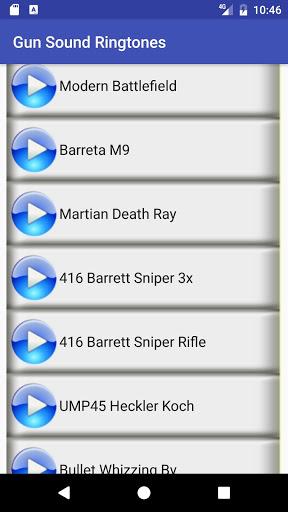 Gun Sound Ringtones - عکس برنامه موبایلی اندروید