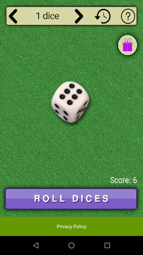 Virtual Dices - Gameplay image of android game