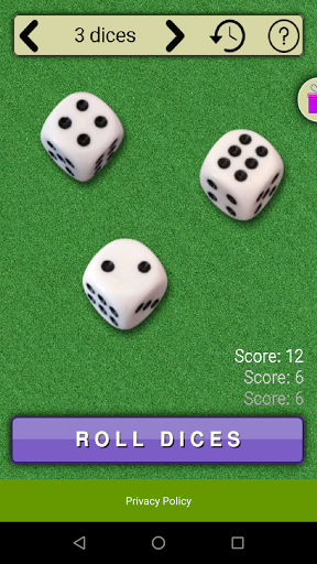 Virtual Dices - عکس بازی موبایلی اندروید