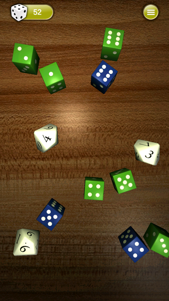 Virtual Dices ۳D - عکس بازی موبایلی اندروید