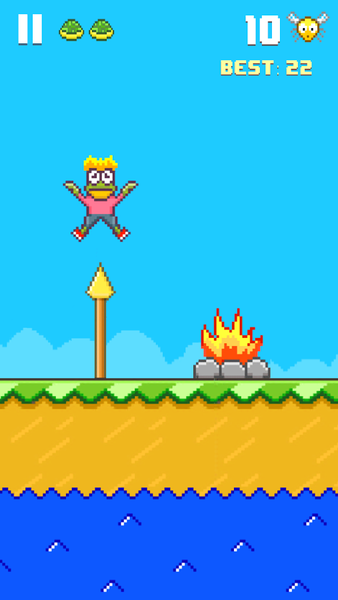 Hoppy Frog - Gameplay image of android game