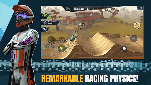 Mad Skills Motocross 3 – مسابقات موتورسواری موتورکراس ۳ - Gameplay image of android game