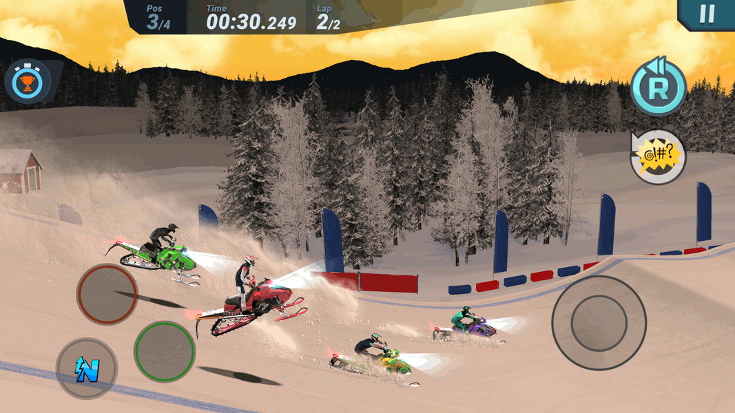 Mad Skills Snocross - Gameplay image of android game