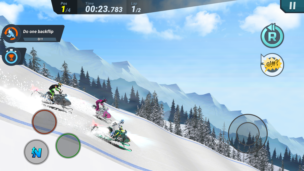 Mad Skills Snocross - Gameplay image of android game