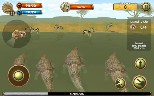 Wild Crocodile Simulator 3D - Gameplay image of android game