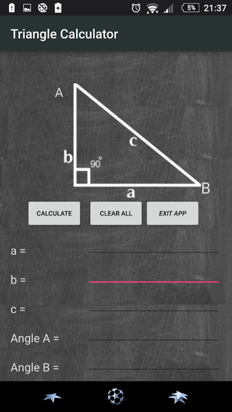 Triangle Calculator - عکس برنامه موبایلی اندروید