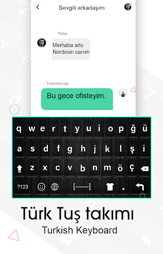 Turkish Keyboard - Image screenshot of android app