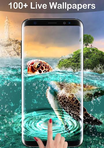 🐢 Sea Turtle Lock Screen Live Wallpaper - عکس برنامه موبایلی اندروید