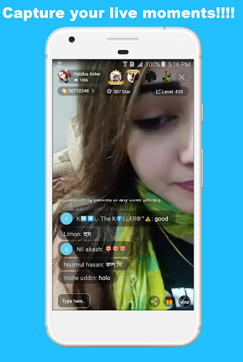 Live recorder - Live screen record with audio - عکس برنامه موبایلی اندروید