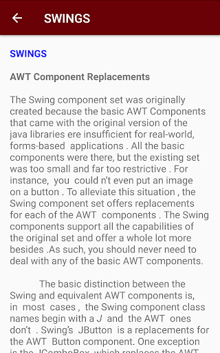 Swings and Applets - Java Tutorial - عکس برنامه موبایلی اندروید
