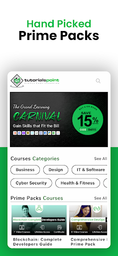 Tutorials Point - Image screenshot of android app