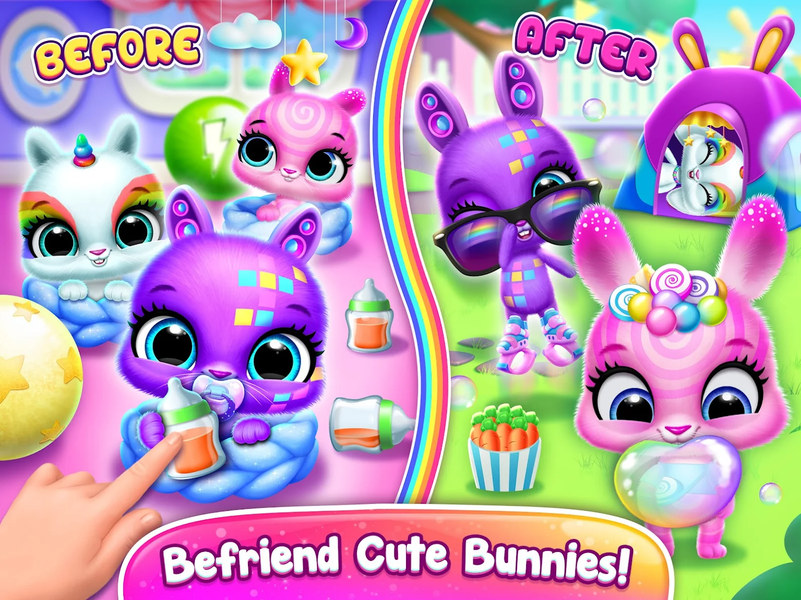 Bunnsies - Happy Pet World - عکس بازی موبایلی اندروید