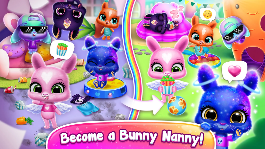Bunnsies - Happy Pet World - عکس بازی موبایلی اندروید