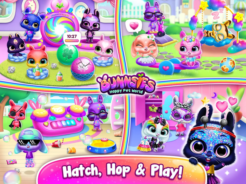 Bunnsies - Happy Pet World - عکس بازی موبایلی اندروید