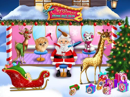 Christmas Animal Hair Salon 2 - Gameplay image of android game