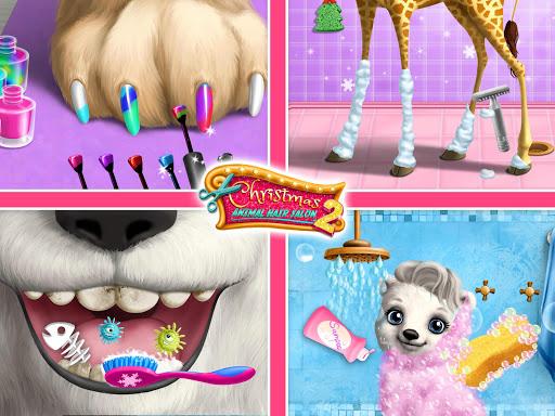 Christmas Animal Hair Salon 2 - Gameplay image of android game