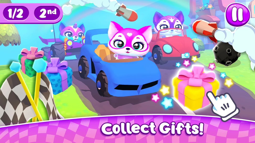 Fluvsies Racing - Gameplay image of android game