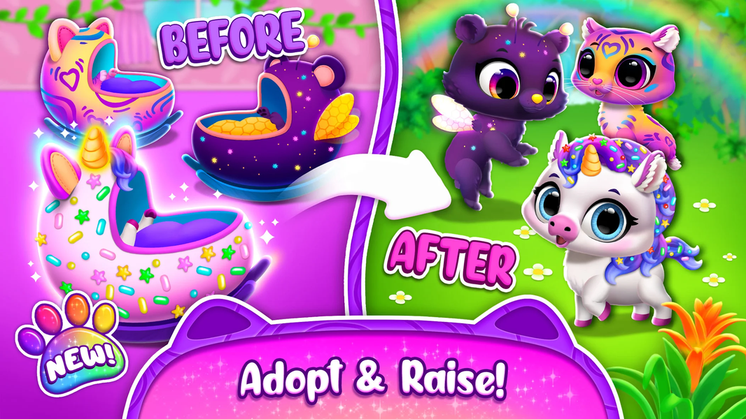 Jungle Floof - Island Pet Care - Gameplay image of android game