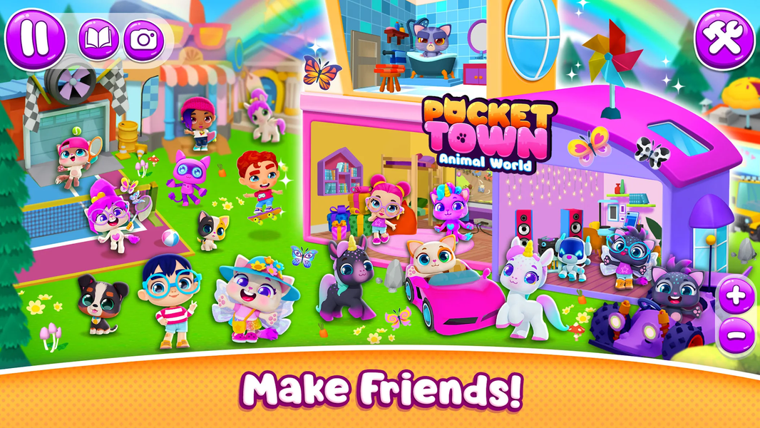 Pocket Town - Animal World - Gameplay image of android game