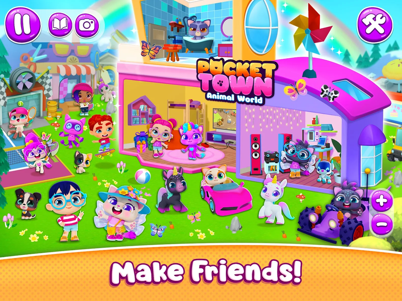 Pocket Town - Animal World - Gameplay image of android game