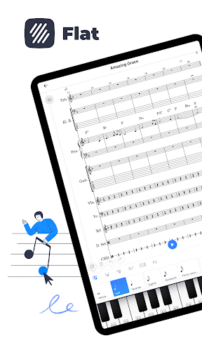 Flat: Music Score & Tab Editor - عکس برنامه موبایلی اندروید