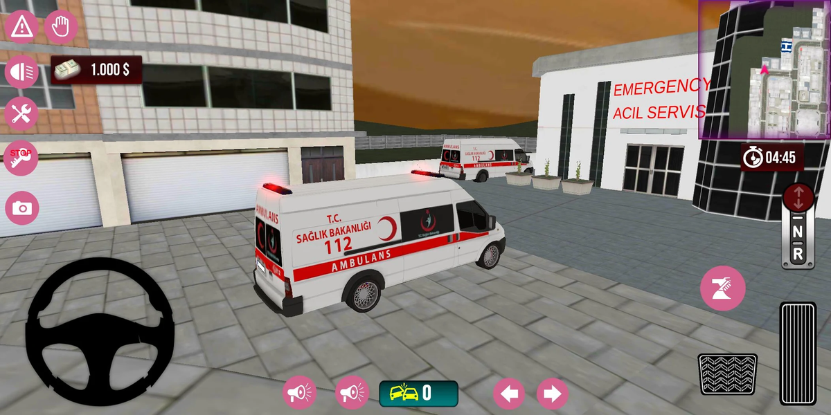 Ambulance Games Siren Sound - Gameplay image of android game