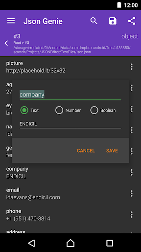 Json Genie (Viewer & Editor) - عکس برنامه موبایلی اندروید