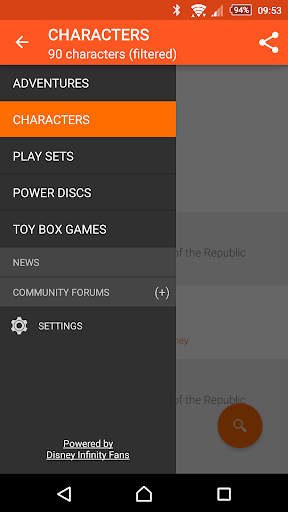 My Disney Infinity Collection - Image screenshot of android app