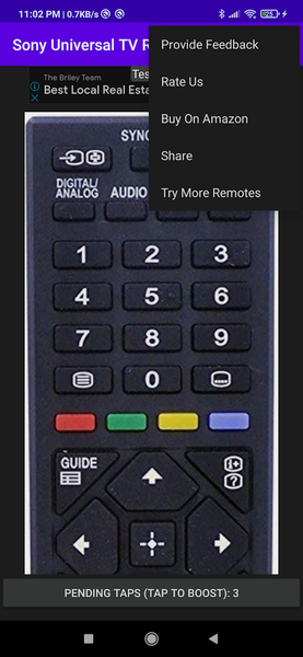 Sony (Unofficial) TV Remote - عکس برنامه موبایلی اندروید