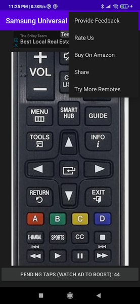 Samsung Universal TV Remote - عکس برنامه موبایلی اندروید