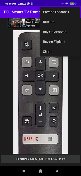 TCL Smart TV Remote - عکس برنامه موبایلی اندروید