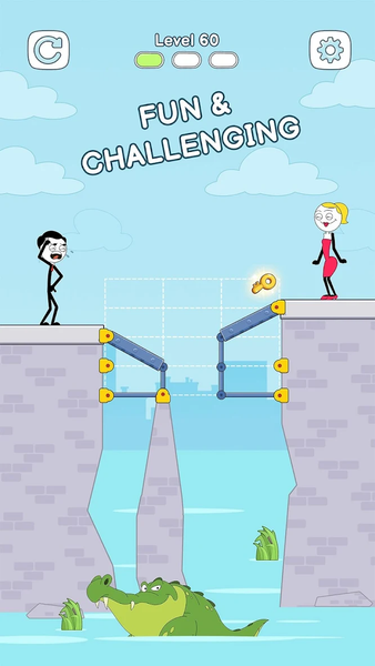 Bridge Stickman - Love Rescue - عکس بازی موبایلی اندروید