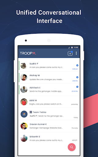 Troop Messenger - Team Chat - Image screenshot of android app