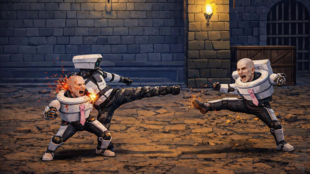 TV Man And Cam Man Vs Skibidi Toilet - Gameplay image of android game