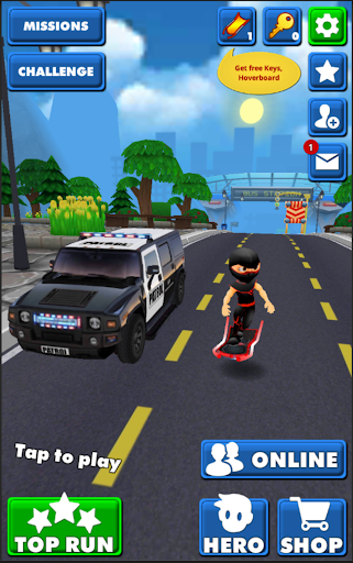 Subway Ninja Run:Surfer in the road - Gameplay image of android game