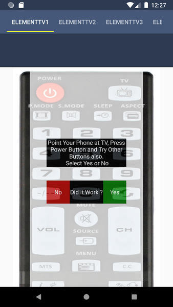 Element TV Remote - عکس برنامه موبایلی اندروید