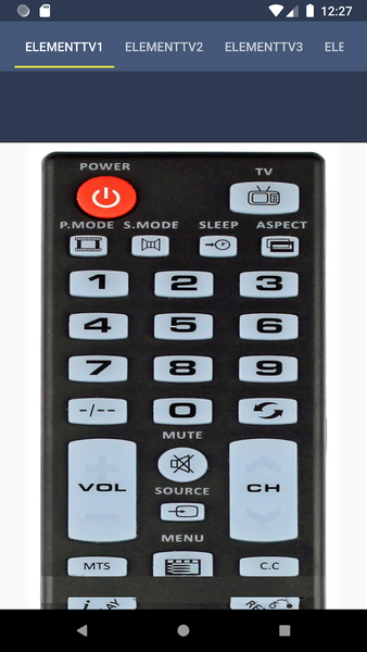 Element TV Remote - عکس برنامه موبایلی اندروید