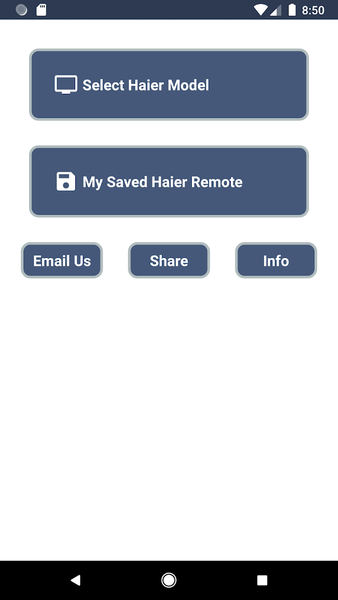 Haier TV Remote - عکس برنامه موبایلی اندروید