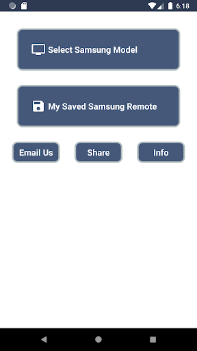 Remote Control For Samsung TV - Image screenshot of android app